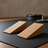 Slanted Cork Incline Block Flat Top Incline Incline Block Eco-Friendly Slant Board Long-Lasting for Stretching, Squats, Weight Training