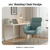 Nordic design Shell spine Vanity Chair Softfeel Upholstery Home Seating dense Foam Wrap-Around Design for Students, Remote Workers, Homeowners, Dorm Room, Bedroom, Reception Area