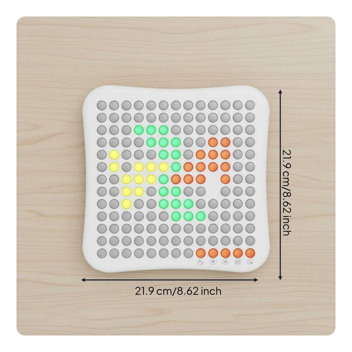 Multiple Entertainments in 1 AI Gomoku Board Game Adjustable Difficulty Levels AI Electronic Board Game Offline Play Smart Electronic Chessboard 2-Player Mode for Family, Adults, Beginners, Travel