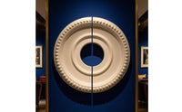 Concentric Rings PU Ceiling Plate Beaded Border Split Ceiling Plate Two-Piece