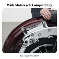 Motorcycle Backrest Luggage Rack Kit Multifunctional Motorcycle Backrest Luggage Rack Fast Release Sissy Bar Ergonomic Design