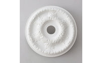 Ornate Ceiling Medallion with Floral Relief Elegant PU Ceiling Medallion Decorative Molding Classical for Homeowners