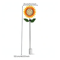 Outdoor Solar Garden Stake Lights Decorative Solar Flower Lights Energy-Efficient Garden Stake with Solar Flower Easy to Install for Patio
