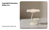 Movable Sofa Side Table Sturdy Frame Sofa Snack Table Modern Small Nightstand Rounded Edges Home Furniture for Bedroom
