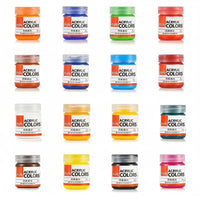 Bottled Acrylic Paint Set, Waterproof, Kids, DIY, Hand-Painted, Rock, Shoes, Kindergarten, Multi-Color, Boxed