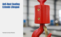 360-Degree Rotation Rotating Crane Hook with Safety Latch Heavy-Duty Swivel Eye Sling Hook High Load Capacity Lifting Equipment Self-Locking for Construction Workers, Factory Personnel, Warehouse Personnel, Oilfields, Factories, Warehouses, Shipping Docks