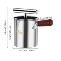 Countertop Stainless Steel Press Juicer Detachable Manual Juice Press Removable Juicer with Cup and Strainer Stable for Kitchen