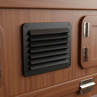 Heat Dissipation Marine Louvered Vent Weather Resistant Square Plastic Air Vent Long-Lasting Nylon Construction for Boat, RV, Cabinet