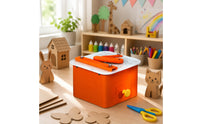 Electric Cardboard Cutter Child-Friendly Paperboard Cutter with Practice Sheets Oriented Craft Cutting Machine with Power Adapter for Kids, Home