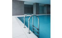 Stainless Steel Pool Ladder Anti-Slip Pool Ladder with Handrails Resistant for in-Ground Pools