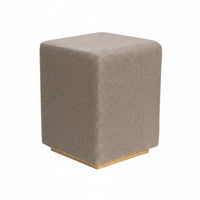 Nordic Design Upholstered Square Stool hardwood Wood Legs Small Seat Multi-Functional Indoor Furniture Space-Saving for Shop Owners, Homeowners, Interior Decorators, Fitting Room, Entryway, Bedroom, Hallway