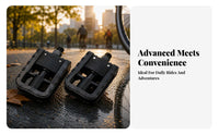 Foldable Bike Pedals Easy Installation Plastic Folding Pedals Lightweight