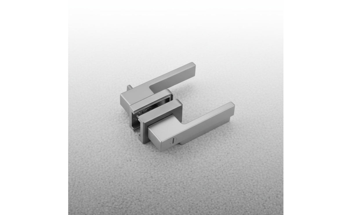 Narrow Frame Glass Door Lock Anti Aluminum Alloy Door Handle Wear-Resistant for Washroom, Office