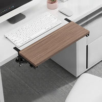 No-Drill Clamp-on Desk Extender Space-Saving Foldable Desk Extension Board Easy to Install Tray Stable for Telecommuter Workers, Students, Home Office, Small Areas, Study Corner