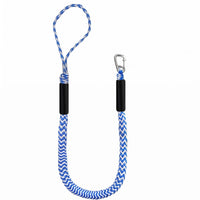 Shielding Sleeves Bungee Dock Line Metal Hook Bungee Mooring Rope Braided Shock-Absorbing Dock Line for Anchor