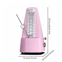 No Battery Mechanical Metronome Clear Beat Wind-up Metronome Easy Control for Students, Beginners, Exam Practice