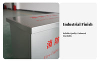 Fire Sand Box Rust-Resistant Stainless Steel Sand Bin Firefighting Supply Cabinet for Officers, Gas Stations, Warehouses
