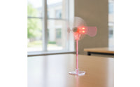 Transparent Wind Turbine Model with LEDs Clear Desktop Wind Turbine Model Compact Desk Decor Fun for Hobbyists