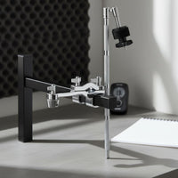 Cymbal Arm with Clamp Adjustable Angle Extension Cymbal Simple Installation to Install Drum Set Extension Mount for Stage, Studio