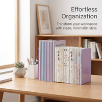Adjustable Metal Bookends for Study Table, Book Ends for Shelves, Support and Dividers for Professionals, Desktop Holder