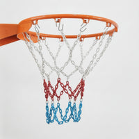 Basketball Hoop Chain Net Heavy Duty Metal Basketball Net Indoor and Outdoor for Coaches, Driveway, Playground