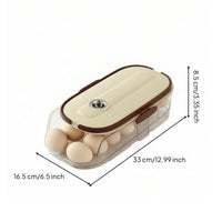 Clear 14 Egg Holder Lidded Egg Storage Box with Lid Sturdy Easy to Clean for Kitchen Countertop