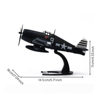 F6F Model Collector Quality Fighter Aircraft Model with Stand Display for Shelves, Desk