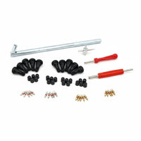 54 Pieces Multi-Functional 54 Piece Tire Repair Kit Heavy Duty Valve Stem Installation Tool Set High Quality Materials for Mechanics, Garage
