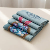Easter Table Runner Linen Look Material Hare Pattern Table Runner Heat Insulating Holiday Dining Decoration for Families, Event Planners, Kitchen