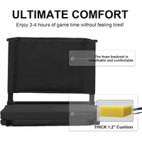 Customizable Stadium Seat Cushion with Shoulder Strap and Oxford Fabric