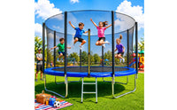 16 Ft jumping bed Thick Foam Padding Round jumping bed Tear-Resistant Play Equipment for Backyard