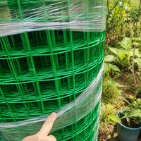 Welded Wire Mesh Fence, Dark Green Coated, 1-2m High, 60mm Mesh, for Vole Fence & Aviary Wire