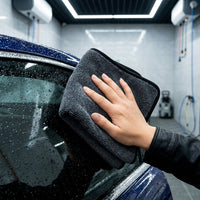 Double Sided Towel Microfibre Cloth, 40x60cm Microfibre Cloth Car Drying Towel, 350 GSM Twisted Yarn for Detailing and Fast Drying