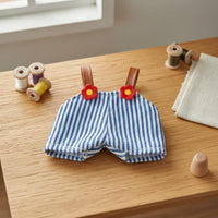1/6 Scale Doll Suspender Shorts Striped Cute BJD Clothes for Hobbyists