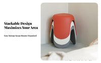 CumulusShaped Stool Modern Design Household Furniture Rounded Edges for Bathroom