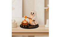 Hand-Painted Candle Holder with Figure Compact Tabletop Candle Holder Glossy Decor Cozy for Mantel