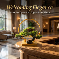 Artificial Bonsai Tree Fake, Traditional Chinese Decor, Low Maintenance Greenery, Decorative Screen for Coffee Table, Home Office Display