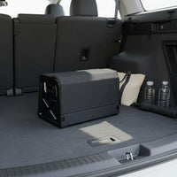 Foldable Trunk Storage Box Dustproof Car Boot Organizer Box Portable Handle Leather Trunk Storage Bin