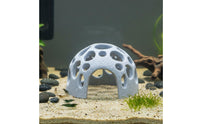 Multi-Hole Design Shrimp Breeding Hut Realistic Texture Hollow Dome Decoration Aquarium Ornament