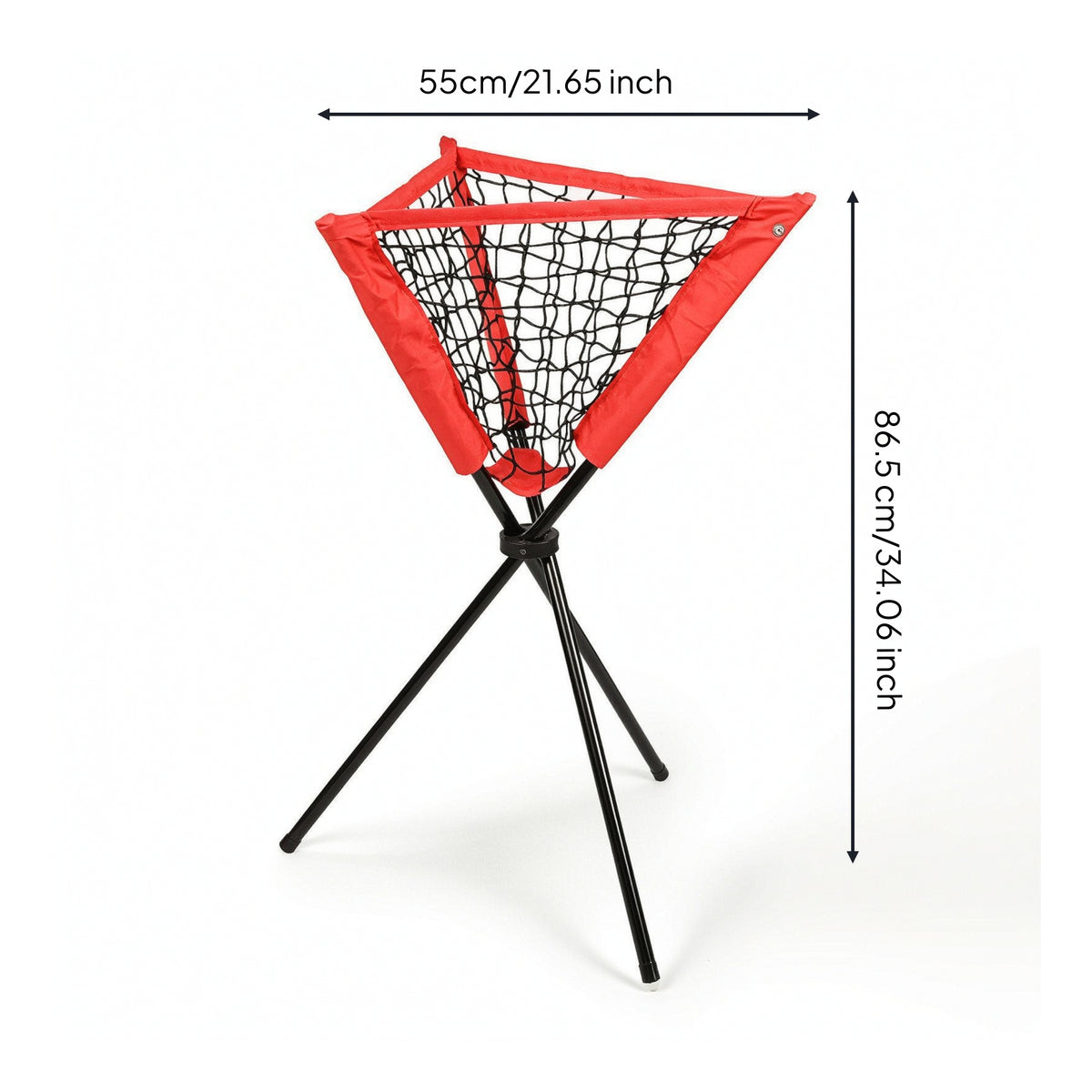 Baseball Net with Tripod Stand Compact Baseball Hitting Net Lightweight Portable Backstop for Coaches