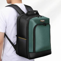 Padded Straps School Backpack Mesh Pockets Zippered Backpack Structured Bookbag Reinforced Trim