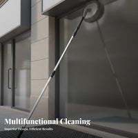 Photovoltaic Panel Cleaning Tool Adjustable Height Extendable Pole Cleaning Brush 180° Rotatable Head Photovoltaic Panel Washing System for Outdoor