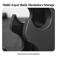Dumbbell Rack Compact Design Dumbbell Stand Space-Saving Hand Weight Storage Rack for Home Gym Users, Apartment