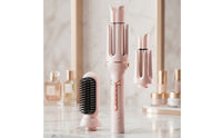 Multi-Functional 3-in-1 Hair Styler Electric Hair Styler with Interchangeable Heads Smooth Curling Iron Brush for Home, Travel