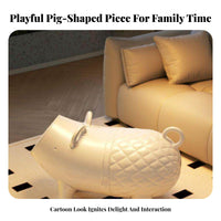 Cartoon Pig Side Table Multi-Functional Creature Storage Box Large Capacity 40L