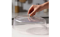 Clear Dome Food Cover with Knob Plastic Cake Dome Sturdy Display Cover Lightweight for Buffet