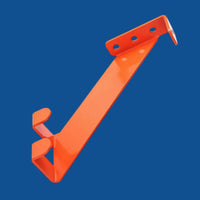 Power Tool Storage Hook Slanted Arm Mounting Bracket Orange Finish