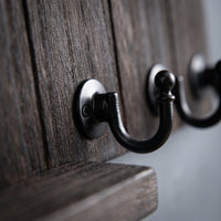 Mail and Key Organizer Rustic Key and Mail Organizer Compact Letter Holder with Hooks for Entryway