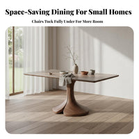 Rectangular Slabsurface rustic minimalism Design 6-8 Person Rectangular Table Modern Minimalist Household Furniture for Families, Dining Room, Home, Office