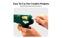 Fast Heating Hot Melt Glue Anti-Leak Design Industrial Hot Glue Built-in Stand for Homeowners, Parents, Home Repair, School Projects